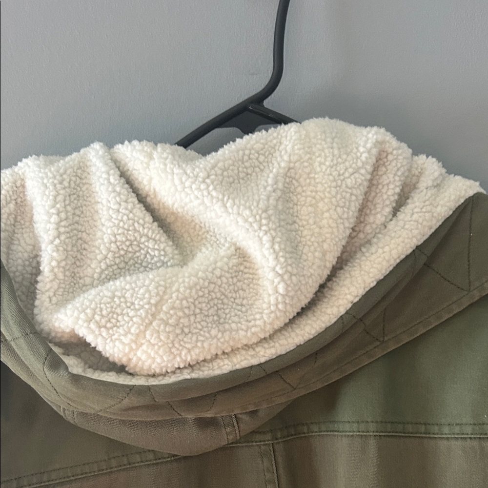 GAP Dark Green Hooded Utility Jacket - Picture 6 of 6